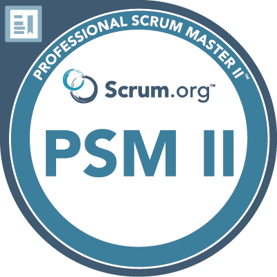 Professional Scrum Master II Badge